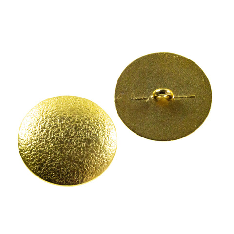 Metallknopf in Gold mit Öse-Befestigung in 23–25 mm