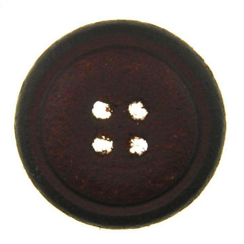 Knopf echt Leder LE-36 d braun