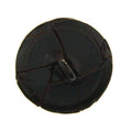 Knopf echt Leder LE-38 braun Glanz