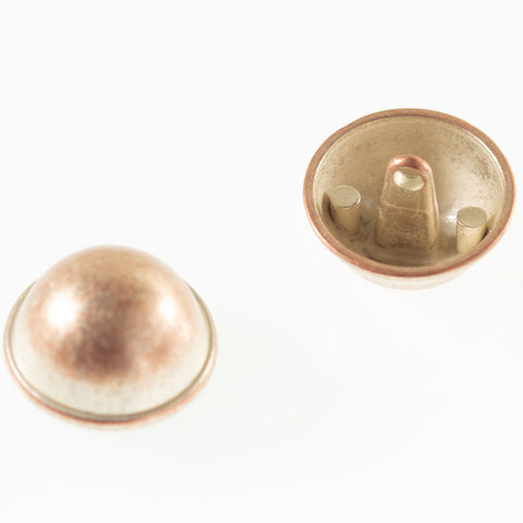 Metallknopf mit Wappenmotiv in Gold mit Öse-Befestigung in 15–23 mm