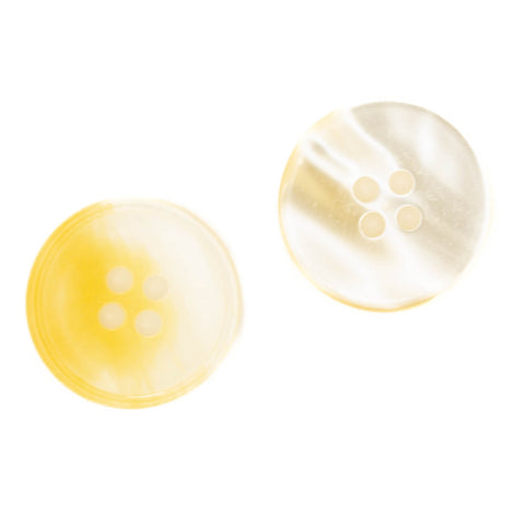Creme/Naturer Perlmuttimitatknopf mit 4-Loch-Befestigung
