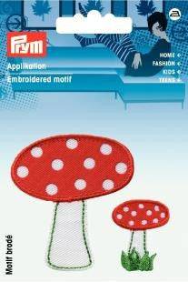 Applikation 2 Pilze zum Aufbügeln AP-924214