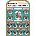 Prym Druckknöpfe 21 mm silber rostfrei – Metall Druckknopf Set für Kleidung, Jacken und Nähprojekte