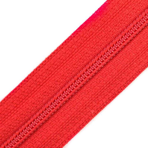 Reißverschluss für Kleidung rot