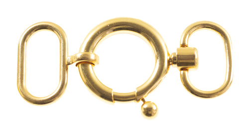 Großer Ring Karabiner für Taschen Verschlüsse Gold PK-9