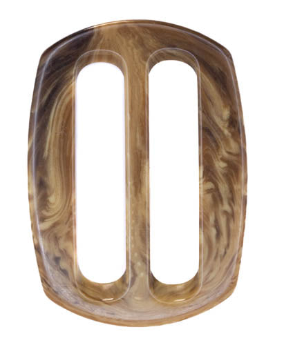 Hornimitat Schnalle s-hi-4-braun beige Gürtelbreite 45 mm
