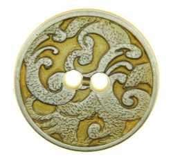 Metallknopf mit Trachtenoptik in Silber mit Öse-Befestigung in 23 mm