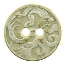 Metallknopf mit Trachtenoptik in Silber mit Öse-Befestigung in 18–23 mm