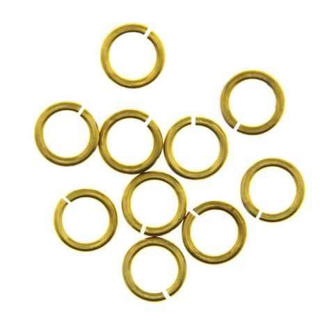 Schmuckring Schmuck Anhänger rund Altgold