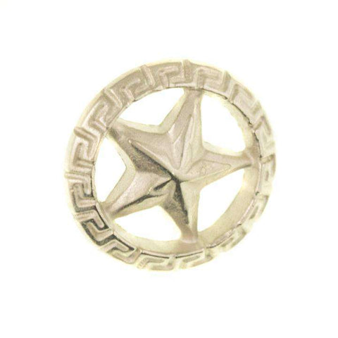 Metallknopf mit Trachtenoptik in Silber mit Öse-Befestigung in 12–18 mm