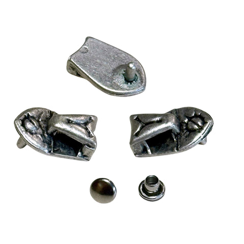 Trachten-Ösen Niete TN-2 in 18 mm – ideal für Trachten, Dirndl und DIY-Projekte