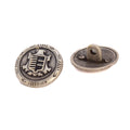 Trachtenknopf mit Wappen altsilber TK-72