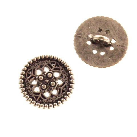 Trachten Knopf mit Blumen Ornament tk-44as