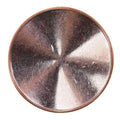Metallknopf mit Blumenmotiv in Silber-Kupfer mit Öse-Befestigung in 15–25 mm