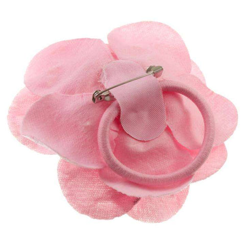 Brosche - Haargummi Rose BRO-29rosa