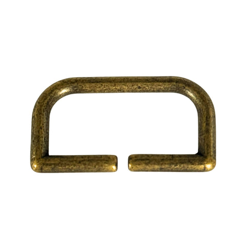 D-Ring aus Metall in Altgold HRI-2