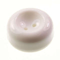 Dicker 2-Loch Knopf KW-83, weißer Kunststoffknopf, 18 mm/23 mm/28 mm, auslaufendes Design