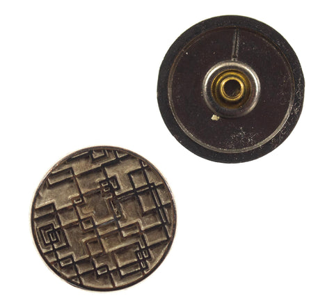 Druckknöpfe Quadratmuster NK-107-inox-antik