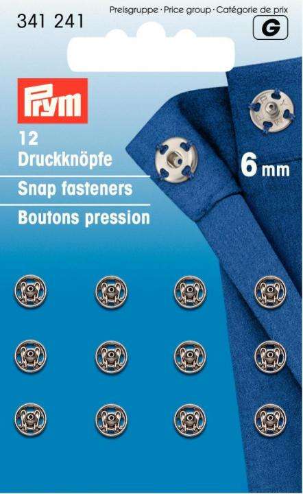 Druckknöpfe zum annähen 6mm 341241
