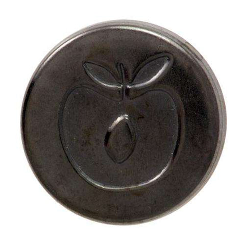 Druckknöpfe Apfel Motive Altsilber 17 mm NK-55as