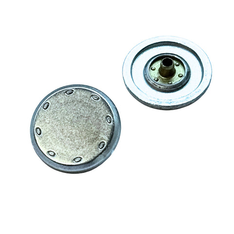 Druckknöpfe Nahtoptik Silber NK-11s