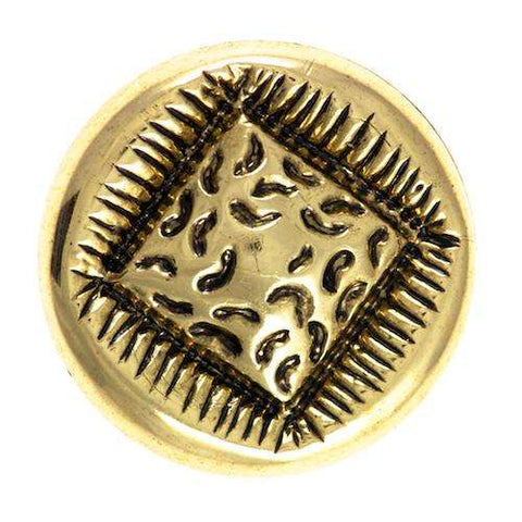 Ösen Knopf schwarz Gold KGO-37