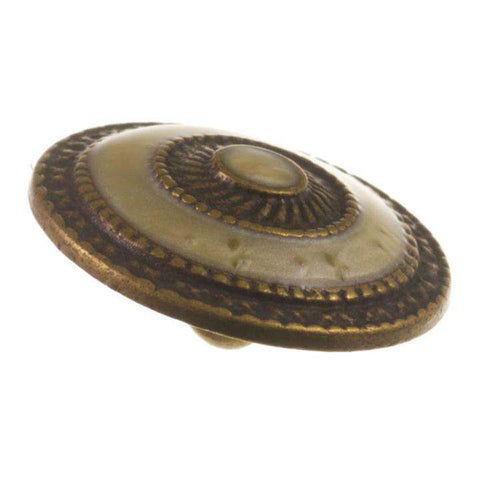 Ösen Knopf mit Emaillack MK-148ag creme