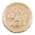Metallknopf mit Wappenmotiv Löwenwappen in Gold mit Öse-Befestigung in 18–23 mm