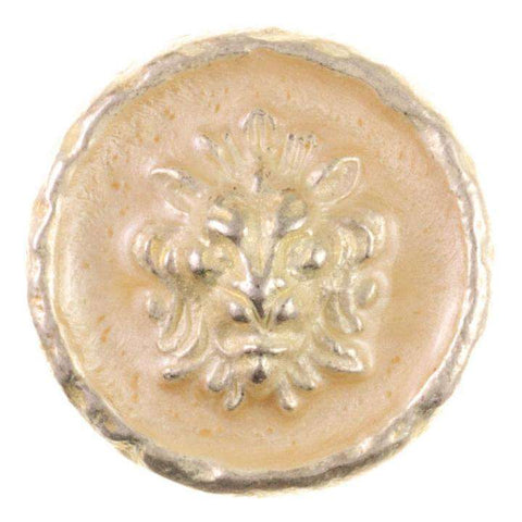 Metallknopf mit Wappenmotiv Löwenwappen in Gold mit Öse-Befestigung in 18–23 mm