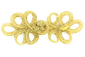 Posamenten Verschluss metallic gold