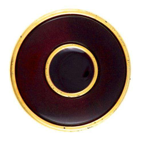 Knopf d. braun Gold KGO-14 Dunkelbraun