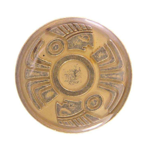 Metallknopf mit exklusiv in Gold mit Öse-Befestigung in 18 mm