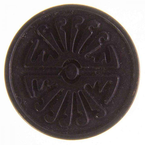 Metallknopf mit exklusiv in Schwarz mit Öse-Befestigung in 18 mm