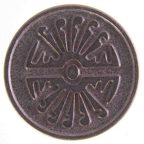 Metallknopf mit exklusiv in Silber mit Öse-Befestigung in 15–20 mm