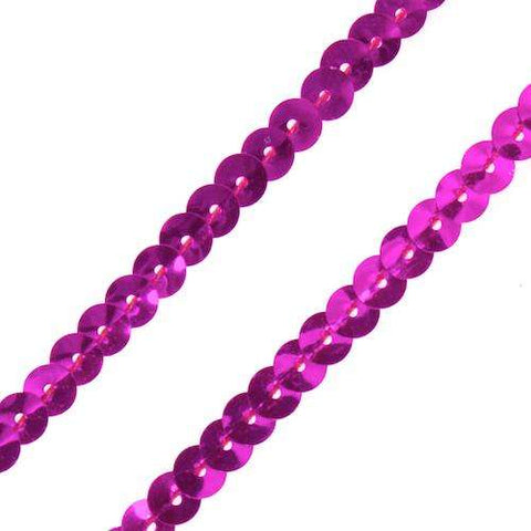 Farbiges Paillettenband Paill-6 pink