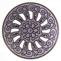 Metallknopf mit filigran in Weiß mit Öse-Befestigung in 18–23 mm