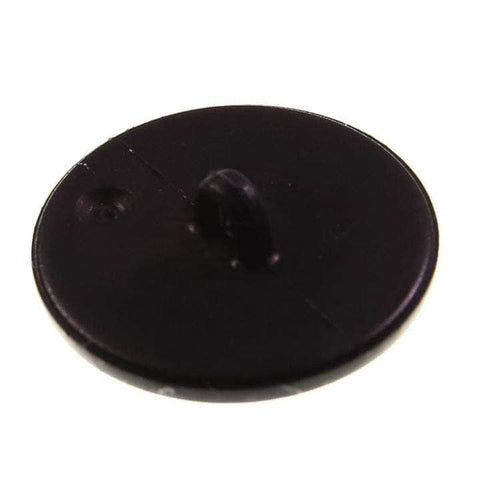 Knopf flache Halbkugel mit Öse KS-54schw.