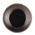 Metallknopf mit flach Halbkugel in Silber mit Öse-Befestigung in 18–23 mm