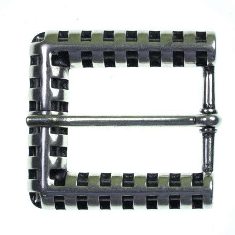 Gürtelschnalle mit Muster SM-SO-32altsilber