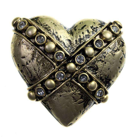 Herz Gürtelschnale gold Strass SM-SO-8-gold
