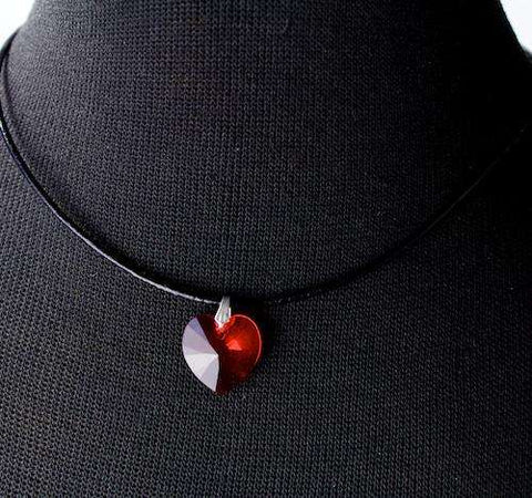 Schmuck Anhänger Herz von Swarovski® Light Siam