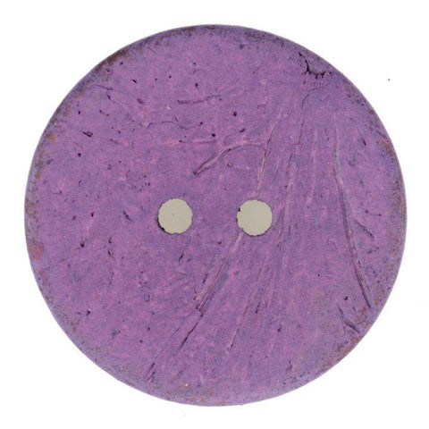 Lila Kokos-Holzknopf aus Kokosholz mit 2-Loch-Befestigung HK-186-VIOLETT-2