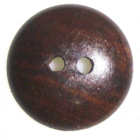 Braun Holzknopf mit 2-Loch-Befestigung HK-418-DUNKEL-BRAUN