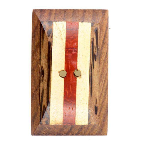 Braun Holzknopf mit 2-Loch-Befestigung HK-210