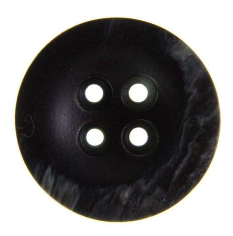 Braun Hornimitatknopf -211GLZ mit 4-Loch als Blazer- und Sakkoknopf