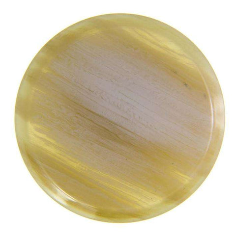 Beige Hornimitatknopf KBG-210 mit Öse als Blazer- und Sakkoknopf