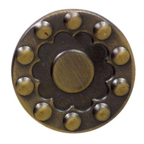 Jeans Knopf mit Blumenmuster NJ-2ag