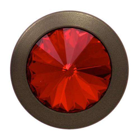 Jeans Knopf mit Swarovski®Crystal Bronze rot
