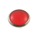 Jersey Druckknöpfe mit farbigem Perlmuttimitat Rot NKJ-60