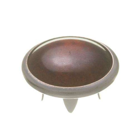 Jersey Druckknöpfe mit farbigem Perlmuttimitat Braun NKJ-61